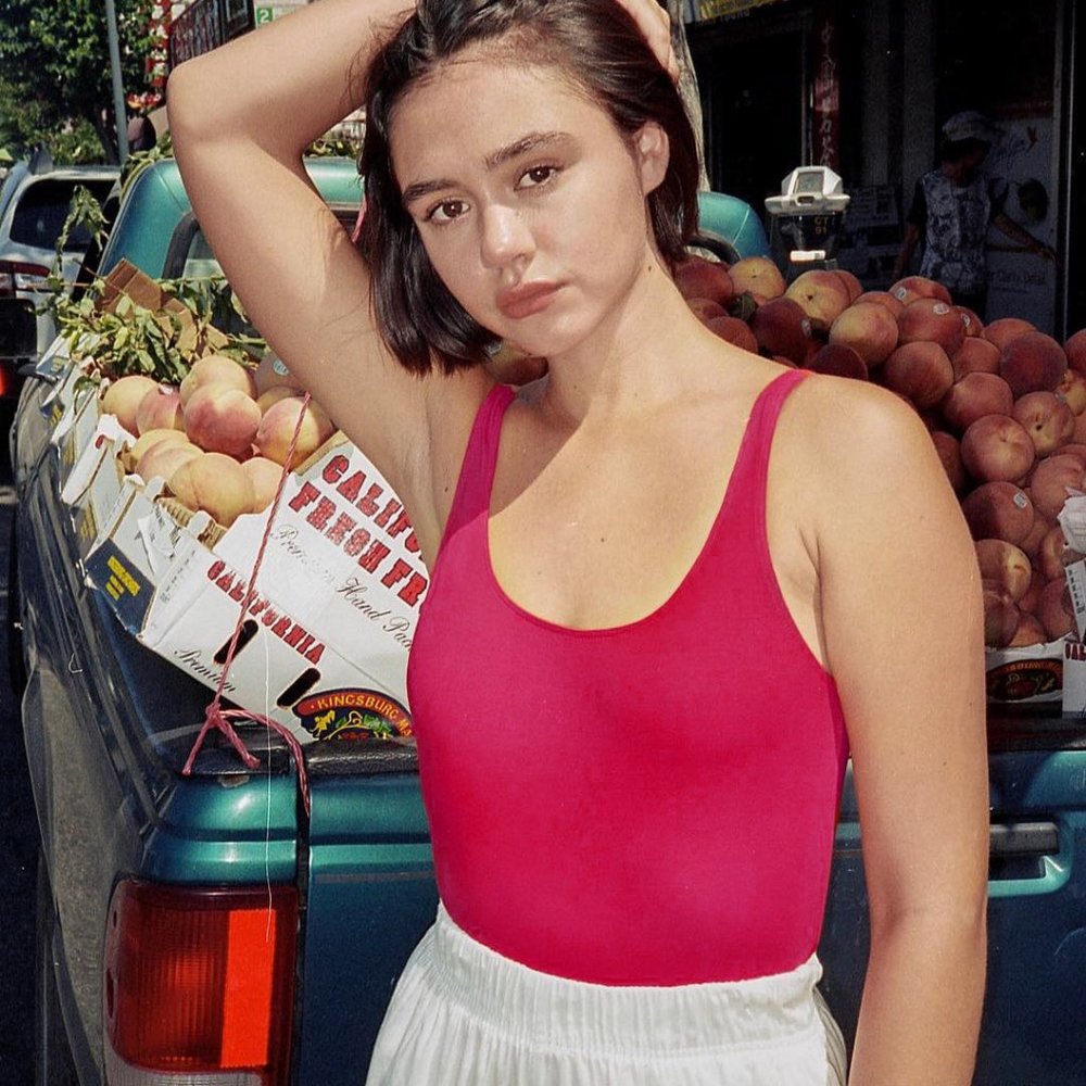 american apparel fuschia racerback bodysuit 💖